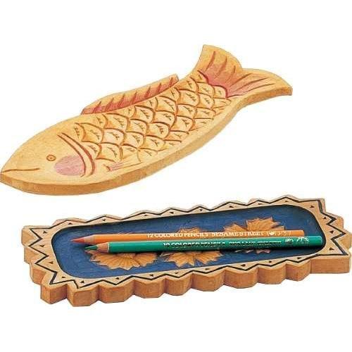 ARTEC 木彫ペン皿(桂)B 加工済