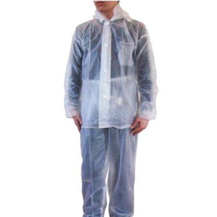 カジメイク サンワナカムラ #1500 レインスーツ L クリアー