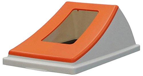 Dustbins - テラモト DS2202022 エコン ダストボックス#45 蓋 レッド 一般ゴミ用 オープン