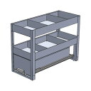ジェフコム バンキャビネット(サイド棚)