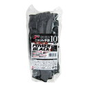 ミタニコーポレーション ニトリル背抜き手袋 パワーブラック LL 10双入 220231 1組(10双入)