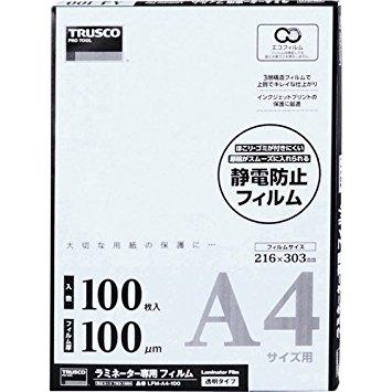 TRUSCO トラスコ中山 TRUSCO ラミネートフィルム A4 100枚入 100μ code:7831684