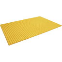 TRUSCO トラスコ中山 TRUSCO ジャバラマット 粘着付き 600X900mm イエロー code:8187055
