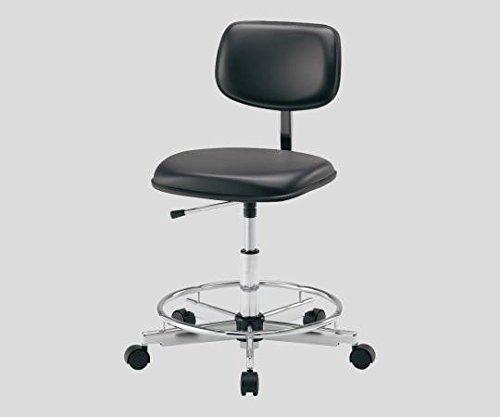 アズワン カラフルスタンダードチェア ブラック リング付きNC2-665-012-665-01