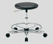 アズワン カラフルラウンドチェア（足掛リング有り） LRC-BKRNCGL1329962-672-01