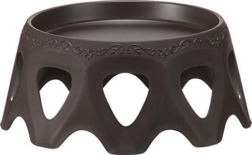 アップルウェアー 受皿 付きスタンド 24型LOW ダークブラウン