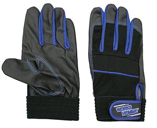 ユニワールド マイクロファイバー　PUグローブ　ブルー　MNCQH1423433-1746-01