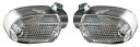 PMC(ピーエムシー) PMC PMC ウィンカーランプ スクウェア250型 メッキ/クリア(2PC) (130−60061)