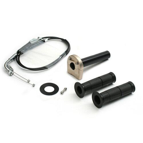 アクティブ(ACTIVE) スロットルKIT [ホルダー:TYPE-3 ガンメタ] 巻取φ32 [メッキ金具] GROM 13-16 1077031