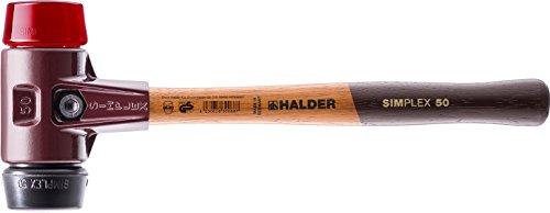 ロームヘルド・ハルダー 3026.06HALDER シンプレックスハンマー ゴム(黒)プラスティック(赤)頭径60mm48..