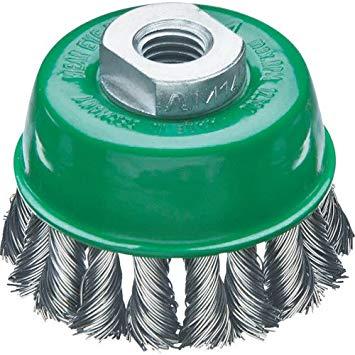 LESSMANN社 482814WZLESSMANN 左右逆ノットカップブラシ Φ65 ステンレス線 線径0.58556789