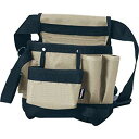 TRUSCO トラスコ中山 TTH200BKTRUSCO ツールバッグ ツールホルスター 5ポケット ブラック色8183258