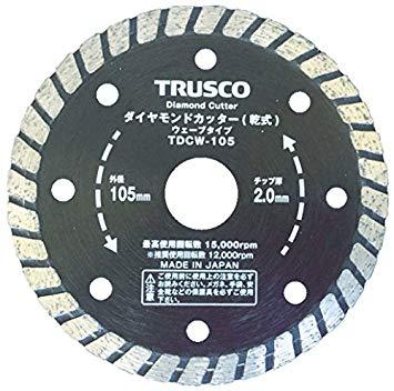 TRUSCO トラスコ中山 TDCW180TRUSCO ダイヤモンドカッター 180X2.2TX7WX25.4H ウェーブ8368059