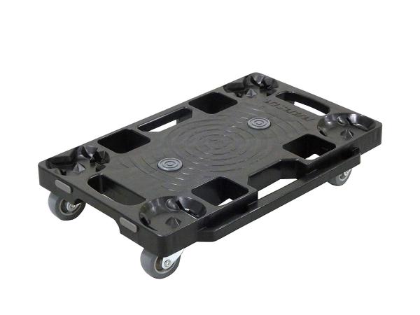 ナンシン 樹脂連結平台車ドーリー 120kg ブラック　NCGK0699431-2913-11