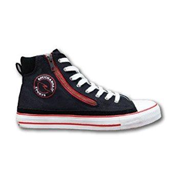 ラフアンドロード(ROUGH&ROAD) ラフライディングスニーカー　BK／RD−23．0　RR5837BK／RD230(2)