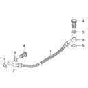 SP武川 リアブレーキホースキット(420mm)(バンジョー25°/45°) モンキー/ゴリラ (リアディスク/ロングスイングアーム) 品番:06-08-009...