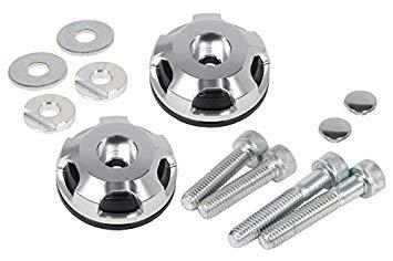 スペシャルパーツ武川 2ピースバーエンド (ブラック/シルバー)　PCX/GROM/CROSS CUB等　品番：06-01-0388