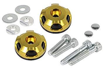 スペシャルパーツ武川 2ピースバーエンド (ブラック/ゴールド)　PCX/GROM/CROSS CUB等　品番：06-01-0391