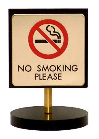 HIKARI 光 プレート「NO SMOKIMG」 60x90x2mm テープ付