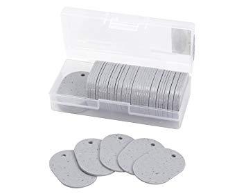 HIKARI 光 ナンバーチケット 無地 グレー 60x40x2.5mm 50枚入り