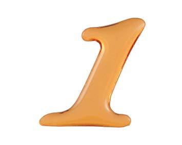 HIKARI 光 クリスタルメタル文字 数1 25x1mm テープ付き