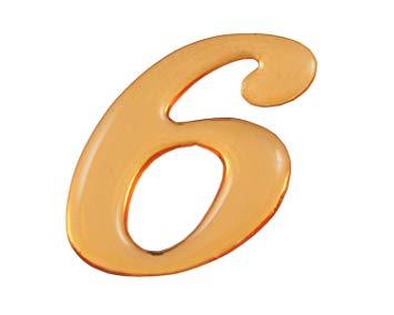 HIKARI 光 クリスタルメタル文字 6 25x1mm テープ付き