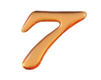 HIKARI 光 クリスタルメタル文字 7 25x1mm テープ付き