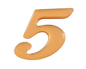 HIKARI 光 クリスタルメタル文字 5 25x1mm テープ付き