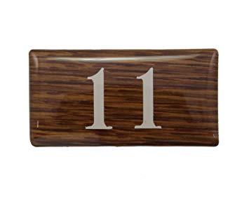 HIKARI 光 テーブルナンバー 11 オーク 20x40x2mm テープ付き
