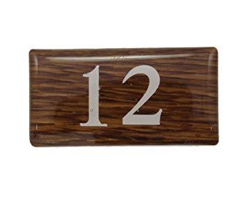 HIKARI 光 テーブルナンバー 12 オーク 20x40x2mm テープ付き