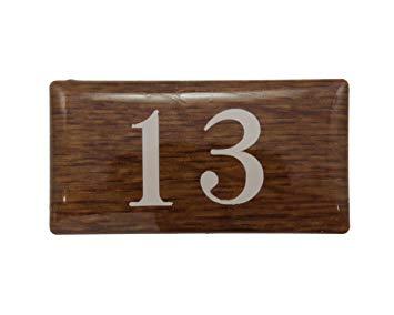 HIKARI 光 テーブルナンバー 13 オーク 20x40x2mm テープ付き