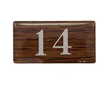 HIKARI 光 テーブルナンバー 14 オーク 20x40x2mm テープ付き