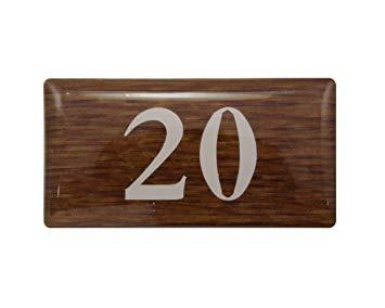 �� �ơ��֥�ʥ�С� 20 ������ 20x40x2mm �ơ����դ�