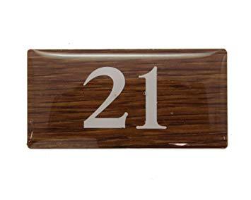 HIKARI 光 テーブルナンバー 21 オーク 20x40x2mm テープ付き