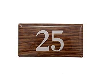 HIKARI 光 テーブルナンバー 25 オーク 20x40x2mm テープ付き