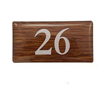 �� �ơ��֥�ʥ�С� 26 ������ 20x40x2mm �ơ����դ�