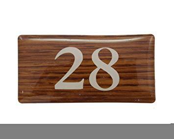 HIKARI 光 テーブルナンバー 28 オーク 20x40x2mm テープ付き