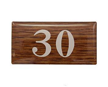 HIKARI 光 テーブルナンバー 30 オーク 20x40x2mm テープ付き