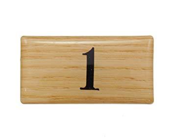 HIKARI 光 テーブルナンバー 1 チーク 20x40x2mm テープ付き