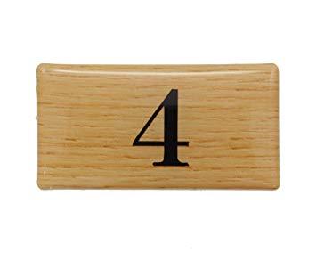 HIKARI 光 テーブルナンバー 4 チーク 20x40x2mm テープ付き