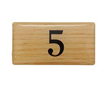 HIKARI 光 テーブルナンバー 5 チーク 20x40x2mm テープ付き