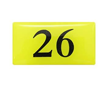HIKARI 光 テーブルナンバー 26 蛍光 20x40x2mm テープ付き