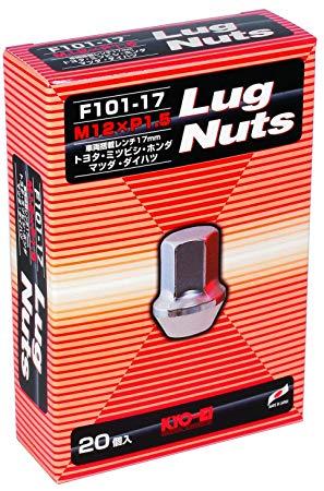 KYO-EI F1011720P Lug Nutsシリーズ LugNut 20PCS 袋タイプ 17HEX F101-17-20P