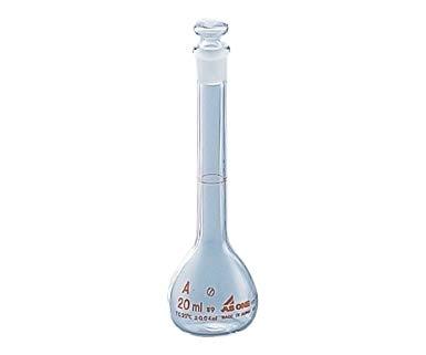 &nbsp;メーカー&nbsp;アズワン&nbsp;商品カテゴリ&nbsp;研究器具・実験用品＞フラスコ&nbsp;発送目安&nbsp;翌日までに発送（休業日除く）&nbsp;お支払方法&nbsp;銀行振込・クレジットカード&nbsp;送料&nbsp;送料無料&nbsp;特記事項&nbsp;&nbsp;その他&nbsp;●材質:硼珪酸ガラス-1●JIS R 3505 規格品 クラスA(マーク付き)●容量精度・ロットNo本体表記●トレーサビリティ・検査成績書対応可●全高:110mm●普通摺合●容量:20mL●色:白●体積許容誤差:±0.04mL●栓サイズ(TS):9●ボール外径:φ35mm●★※特注対応可●★※名入れ対応可●★※特注・追加工・名入れサービスは、アズワンオリジナルのサービスです。●★※【特注・追加工・名入れに関するお問合せ】●★▼アズワン株式会社 サービスプロモーショングループ●★▼E-mail:tokuchu@so.as-1.co.jp