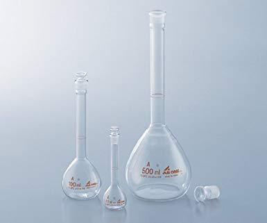 アズワン メスフラスコ 茶 200mL1-8564-27