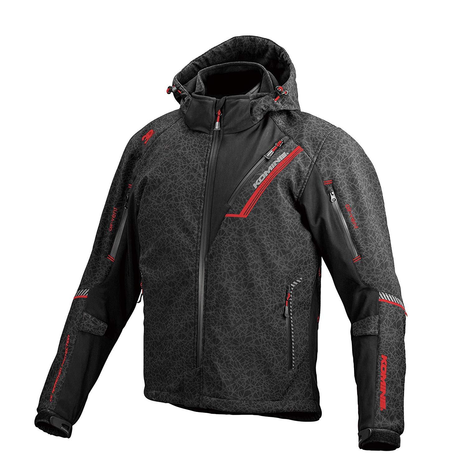 ߥ(Komine) JK-579 PSOFT WPARKA HR-BK/Red 3XL 07-5791/BKRD/3XL