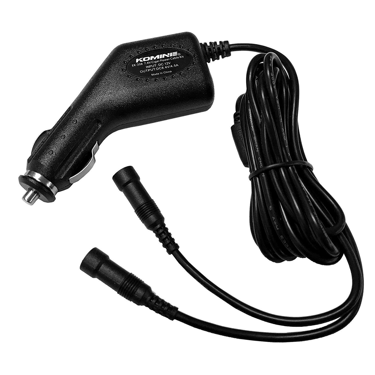 コミネ(Komine) EK-208 7.4V CIGER POWER CABLE KIT BK 08-208/BK/