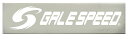 ゲイルスピード GALE SPEED ロゴステッカー ヌキ/WHT文字 180mm 28200182