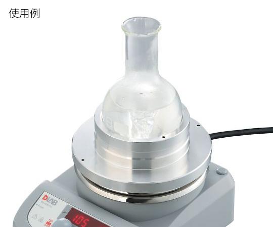 &nbsp;メーカー&nbsp;アズワン&nbsp;商品カテゴリ&nbsp;研究器具・実験用品＞フラスコ&nbsp;発送目安&nbsp;1日〜2日以内に発送予定（土日祝除）&nbsp;お支払方法&nbsp;銀行振込・クレジットカード&nbsp;送料&nbsp;送料無料&nbsp;特記事項&nbsp;&nbsp;その他&nbsp;●適応フラスコ容量(mL):250●材質:アルミニウム●適応プレートサイズ:φ135mm・φ145mm(円盤アダプター使用時は145mm角以上の角形プレートにも使用可能) ◆ ●ホットプレートの上に乗せることで、マントルヒータのように丸底フラスコを加熱することができます。●底のリングをつけ外しすることで、φ135mm・φ145mmのホットプレートにぴったりとはまります。●円盤アダプターを底部に取り付けると、角型ホットプレートにも使用可能です。●ホットスターラー上に設置し、撹拌しながら過熱することも可能です。