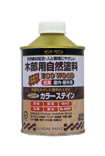 サンデーペイント サンデー エコウッドカラーステイン チーク 200ml　#262625